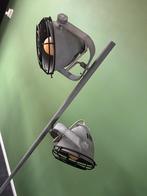 Industriële Vloerlamp met Twee Spots, Huis en Inrichting, Ophalen, Gebruikt, Metaal, 150 tot 200 cm