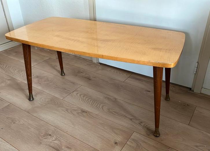 Vintage / retro sixties salontafel (90x45x44), Huis en Inrichting, Tafels | Salontafels, Gebruikt, Minder dan 50 cm, 50 tot 100 cm