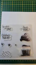 Stempelset cupcake, Hobby en Vrije tijd, Stempelen, Ophalen of Verzenden, Zo goed als nieuw, Clearstamp