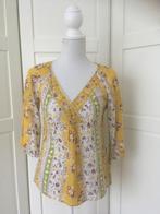 Stefanel gele floral hippie boho blouse top, maat S, Geel, Ophalen of Verzenden, Maat 36 (S), Stefanel