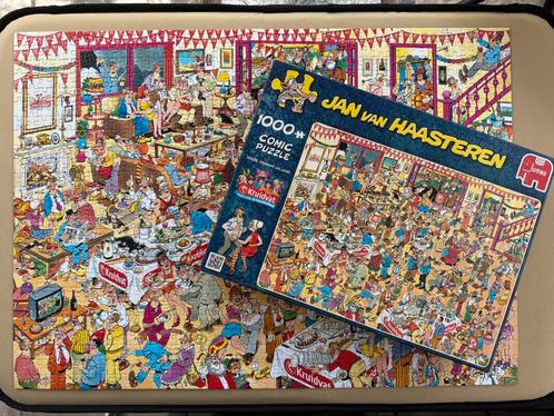 Jan van Haasteren ‘HOERA KRUIDVAT 40 jaar’ 1000 stukjes., Hobby en Vrije tijd, Denksport en Puzzels, Zo goed als nieuw, Legpuzzel