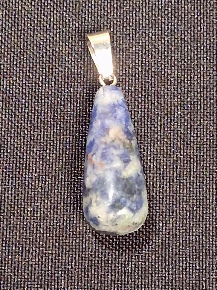 sodaliet hanger, Sieraden, Tassen en Uiterlijk, Kettinghangers, Nieuw, Steen of Mineraal, Zilver, Met edelsteen, Ophalen of Verzenden