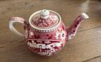 Teadrinker rood theepot Maastrichts aardewerk, Ophalen of Verzenden