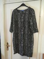 Zwart grijs gevlekte jurk zilver stiksel Miller & Monroe, 42, Verzenden, Zwart, Maat 42/44 (L), Zo goed als nieuw