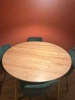 Ronde eettafel (diamet 115cm), Huis en Inrichting, Tafels | Eettafels, Ophalen, Zo goed als nieuw, Rond, 100 tot 150 cm