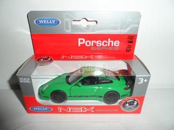 Welly - Porsche 911 (997) GT3 RS (groen) 1:36 beschikbaar voor biedingen