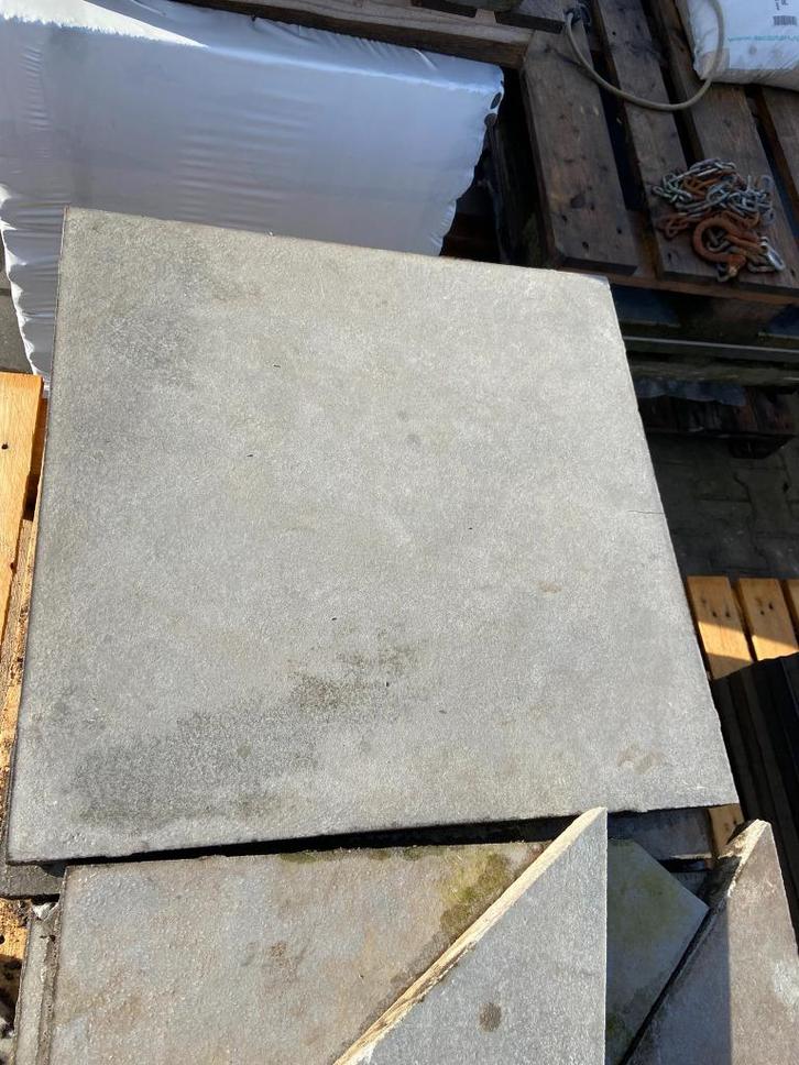 Terrastegel 60x60x4 cm Grijs (Gebruikt) - J&W 122, Tuin en Terras, Tegels en Klinkers, Gebruikt, Terrastegels, Beton, 5 tot 10 m²