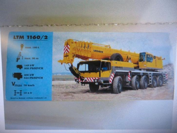 Conrad Liebherr LTM 1160/2. Telescopische Kraan 1:50. Nieuw, Hobby en Vrije tijd, Modelauto's | 1:50, Nieuw, Hijskraan, Tractor of Landbouw