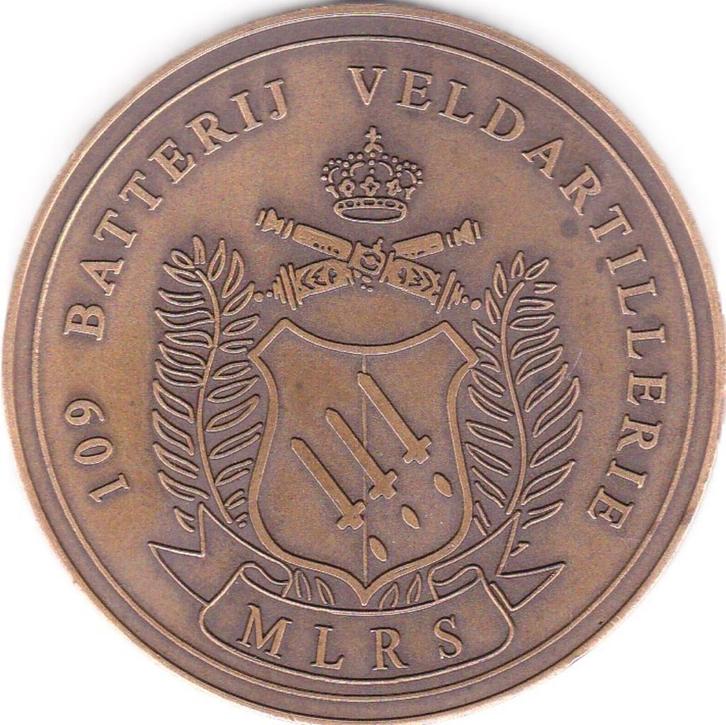 109 BATTERIJ VELDARTILLERIE, Postzegels en Munten, Penningen en Medailles, Overige materialen, Verzenden