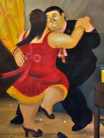 Fernando Botero  Olie werk op doek, Antiek en Kunst, Ophalen