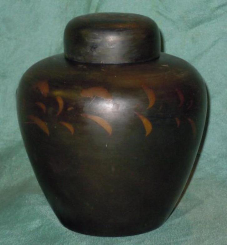 Oud houten Japans thee-doosje, Antiek en Kunst, Curiosa en Brocante, Ophalen of Verzenden