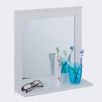 Wandspiegel met plankje wit, Huis en Inrichting, Woonaccessoires | Spiegels, Ophalen of Verzenden, Nieuw