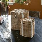 Riviera maison harten manden set, Ophalen of Verzenden, Zo goed als nieuw, Rond, Riet