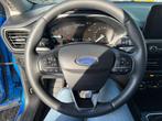 Ford Focus BWJ 2020 1.0 EcoBoost 126 PK Titanium Business AP, Stof, Gebruikt, Met garantie (alle), Blauw