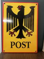 Emaille bord Duitse Post Reichsadler, Ophalen of Verzenden