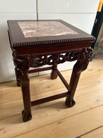 Antieke Chinese hiuten bijzettafel, plantentafel, piëdestal, Ophalen