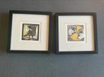 Twee Houtsnedes van Ellen Baptist, Antiek en Kunst, Kunst | Etsen en Gravures, Ophalen of Verzenden