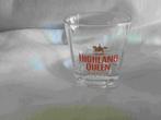 HIGHLAND QUEEN glas, rode logo, Verzamelen, Glas en Borrelglaasjes, Ophalen of Verzenden, Zo goed als nieuw, Borrel- of Shotglas