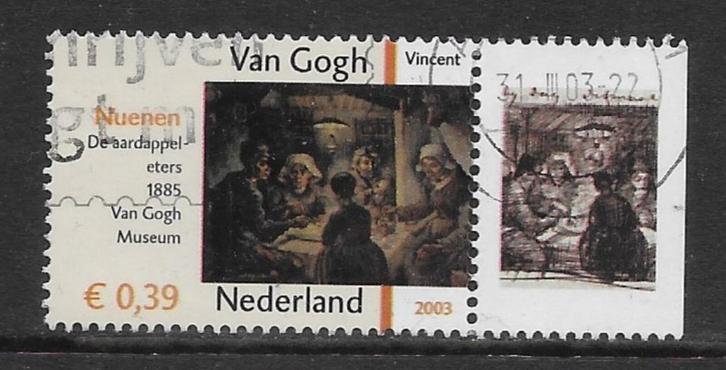 2003, Vincent van Gogh, De Aardappeleters [2143] (K2518), Postzegels en Munten, Postzegels | Nederland, Ophalen of Verzenden