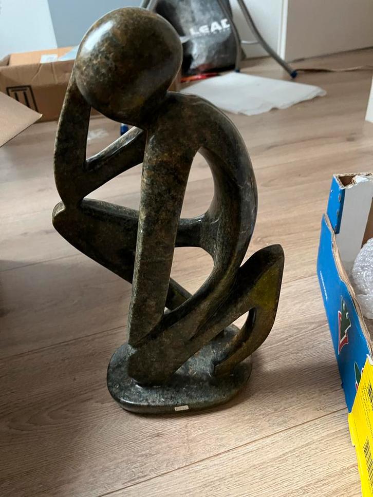 Zimbabwe Shona Sculptuur - Duif, Springsteen, Giraffen, Antiek en Kunst, Kunst | Beelden en Houtsnijwerken, Ophalen