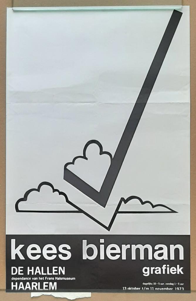 Kees Bierman – Haarlem – 1973, Verzamelen, Posters, Zo goed als nieuw, Ophalen of Verzenden