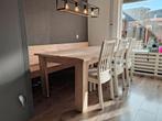 Mooie steigerhouten eetkamerset, Huis en Inrichting, Complete eetkamers, Ophalen, Gebruikt, Steigerhout, 4 tot 6 stoelen