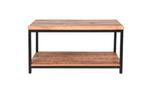 Industriële salontafel mangohout, Ophalen, 100 tot 150 cm, 50 tot 100 cm, Zo goed als nieuw