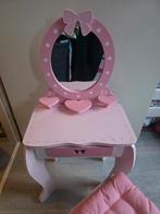 Roze kaptafel met stoel voor kinderen, Ophalen of Verzenden, Gebruikt, Tafel(s) en Stoel(en)