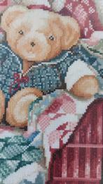 Zeer mooi geborduurd schilderij 'Beren-Gezin', Ophalen of Verzenden