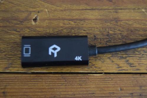 Display Port naar HDMI-adapter, 4K-resolutie HDTV-converter, Audio, Tv en Foto, Audiokabels en Televisiekabels, Zo goed als nieuw