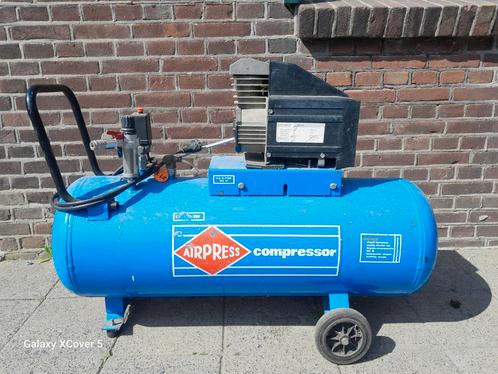 Airpress LM100-350 Compressor 100 Liter, Doe-het-zelf en Verbouw, Compressors, Gebruikt, 6 tot 10 bar, 25 tot 100 liter, Mobiel