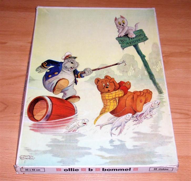 Tom Poes legpuzzel, “No fishing allowed”., Verzamelen, Stripfiguren, Gebruikt, Gebruiksvoorwerp, Olivier B, Bommel en Tom Poes