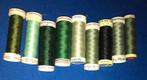9x Garen in groen tinten - Gütermann, Ophalen, Garen of Naald(en)
