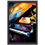 Piano canvas + baklijst 60x90cm, Huis en Inrichting, Woonaccessoires | Schilderijen, Tekeningen en Foto's, Nieuw, 75 tot 100 cm