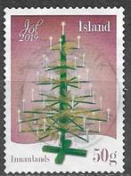 IJSLAND 50g. Innl. Kerst(Jól)zegel - Houten Kerstboom 2019, Postzegels en Munten, IJsland, Verzenden, Gestempeld