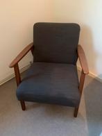 NIEUWE Fauteuil Ikea grijs met hout, Ophalen, Nieuw, Hout, 50 tot 75 cm