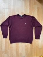 Vintage Lacoste trui bordeauxrood wool blend maat S/M unisex, Ophalen of Verzenden, Zo goed als nieuw, Lacoste, Maat 36 (S)