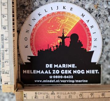 Sticker De marine helemaal zo gek nog niet beschikbaar voor biedingen