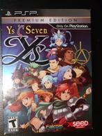 PsP , Ys Seven Premium Edition , Sealed, Ophalen, 1 speler, Nieuw, Role Playing Game (Rpg)