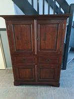Teakhouten kast,  koloniaal., Huis en Inrichting, Ophalen, Gebruikt, 50 tot 75 cm, 100 tot 150 cm