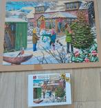 KERST LEGPUZZEL"CHRISTMAS DECORATIONS".KING 1000ST.50X70 CM., Ophalen of Verzenden, 500 t/m 1500 stukjes, Zo goed als nieuw, Legpuzzel