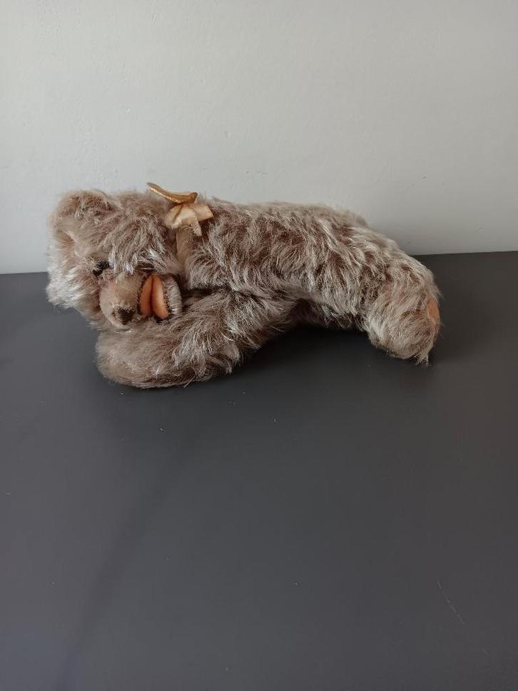 Steiff Floppy Zotty teddybeer vintage ca. 20 cm, Verzamelen, Beren en Cherished Teddies, Gebruikt, Stoffen beer, Steiff, Ophalen of Verzenden