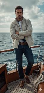 Sportief beige  jack (54) van Biaggini Sportswear, Kleding | Heren, Ophalen of Verzenden, Zo goed als nieuw, Maat 52/54 (L), Beige