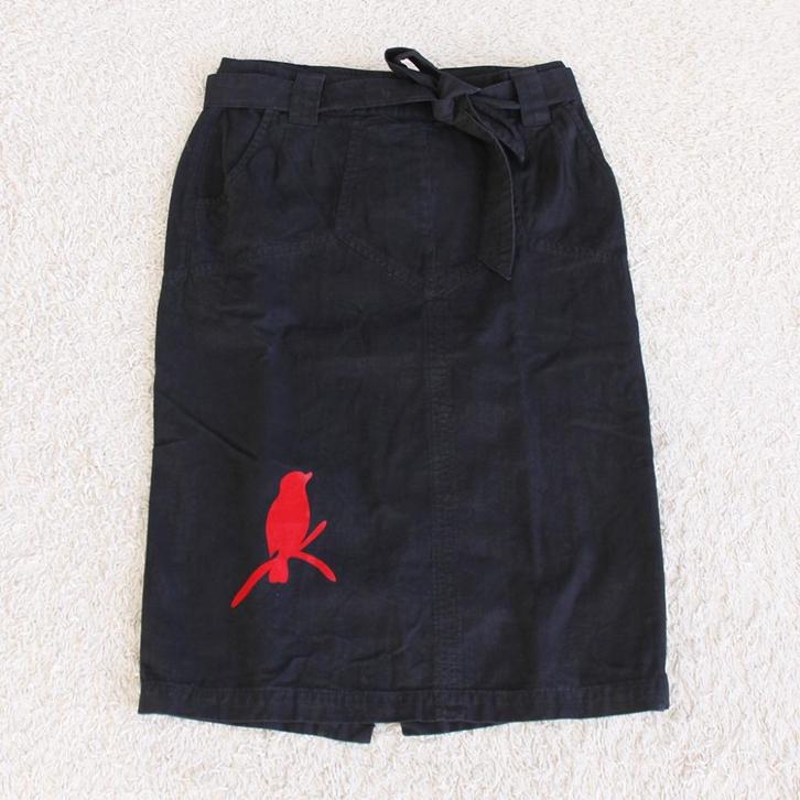 Mooie Gosha Rok 100% Katoen (Maat 36) - 74 € 35,-, Kleding | Dames, Rokken, Zo goed als nieuw, Maat 36 (S), Zwart, Knielengte