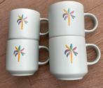 4 nieuwe hema mokken met palmboom, Nieuw, Ophalen of Verzenden, Overige stijlen, Kop(pen) en/of Schotel(s)