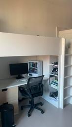 SMÅSTAD Hoogslaper met Bureau - Wit, Ophalen, Gebruikt, Eenpersoons, 200 cm