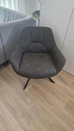 Draaibare relaxfauteuil grijs antraciet, Ophalen, 75 tot 100 cm, Zo goed als nieuw, Stof