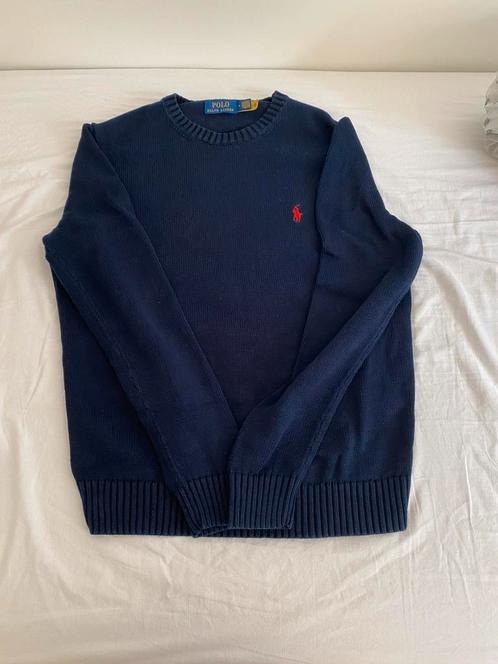 Ralph Lauren Trui - Maat M - Donkerblauw, Kleding | Heren, Truien en Vesten, Zo goed als nieuw, Maat 48/50 (M), Blauw, Ophalen of Verzenden