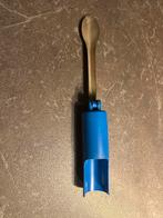 Vintage blauwe  hengel houder, Ophalen of Verzenden, Gebruikt