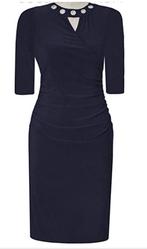 Joseph Ribkoff prachtig donkerblauwe chique jurk mt 40, Kleding | Dames, Jurken, Maat 38/40 (M), Blauw, ., Joseph Ribkoff